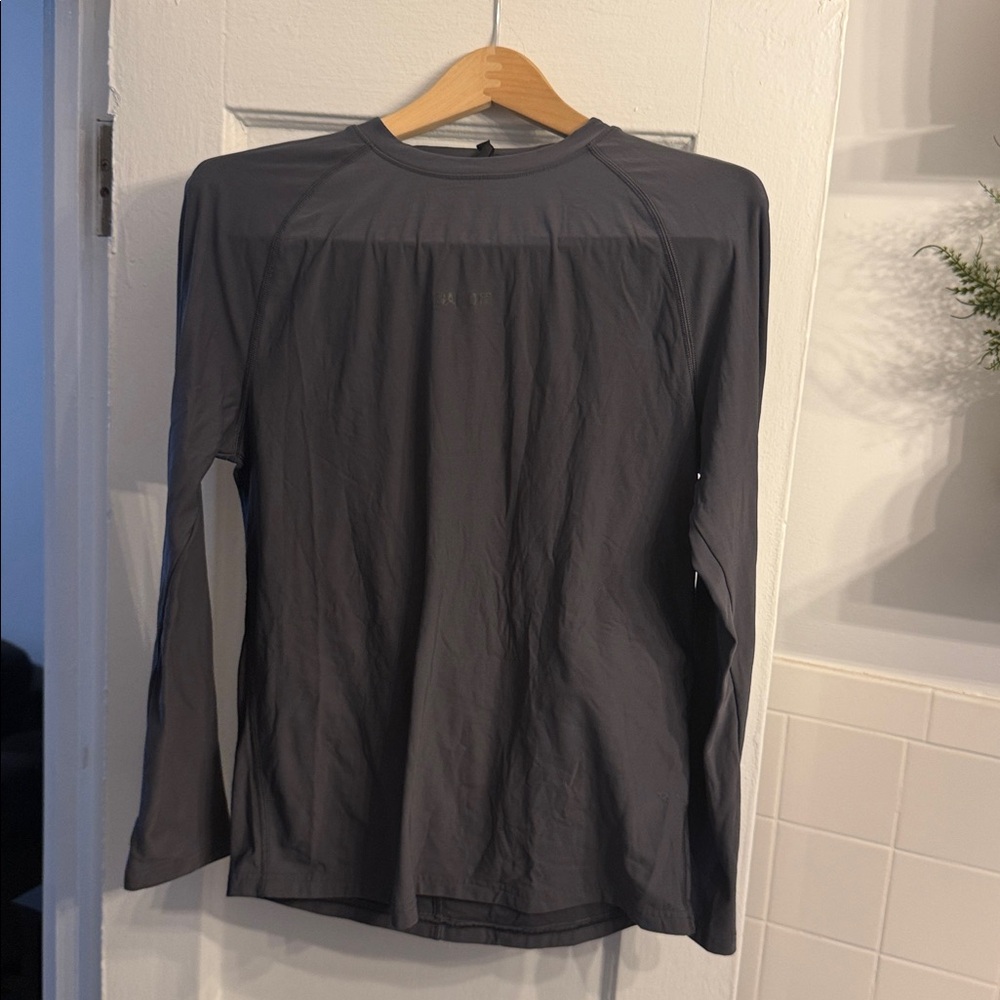 Men's Long Sleeve Performance Tee - Charcoal Gray